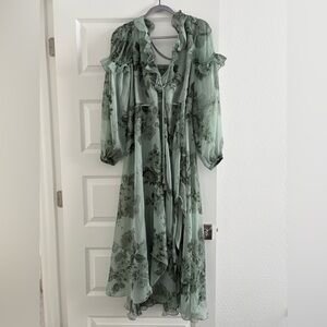 Floral Ruffle Midi Dress